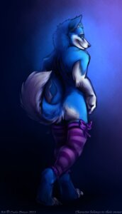 Rating: Questionable Score: 0 Tags: 2013 anthro biped blue_body blue_eyes blue_fur canid canine canis clothed clothing crossdressing curiodraco domestic_dog e621 fur husky legwear lobitohusky looking_at_viewer male mammal nordic_sled_dog simple_background smile solo spitz standing stockings User: bunchy7s