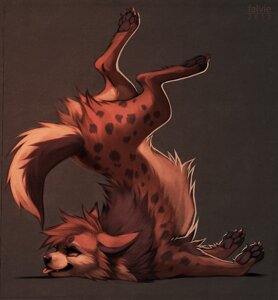 Rating: Safe Score: 0 Tags: 2013 brown_body brown_fur brown_hair brown_nose canid canine canis claws digital_media_(artwork) domestic_dog e621 falvie female feral fur german_shepherd hair herding_dog hybrid hyena mammal pastoral_dog pawpads paws solo spotted_hyena tail toe_claws tongue tongue_out upside_down User: bunchy7s