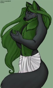 Rating: Safe Score: 0 Tags: alkaline-lady anthro biped black_body black_fur black_skin bottomwear canid canine chest_tuft clothing digital_media_(artwork) e621 egyptian egyptian_clothing eye_scar facial_scar fox front_view fur green_background green_hair grey_body grey_eyes grey_fur hair james_(fosul) long_hair looking_at_viewer male mammal open_mouth portrait raised_hand scar shendyt simple_background skirt solo standing tail three-quarter_portrait three-quarter_view tuft white_bottomwear white_clothing User: bunchy7s