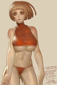Rating: Explicit Score: 0 Tags: alien1452 bob_cut breasts brown_hair cleavage color copyright_request female female_only highres korean_text large_breasts panties rule34 short_hair solo standing swimsuit tankini thong translation_request underboob underwear User: bunchy7s
