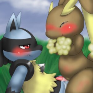 Rating: Explicit Score: 0 Tags: 1:1 anthro black_body black_fur blue_body blue_fur blush bodily_fluids canid canine cum duo e621 erection eyes_closed female fur generation_4_pokemon genital_fluids genitals grass lagomorph lopunny low_res lucario male mammal nintendo nude penis plant pokemon pokemon_(species) red_eyes shiohara yellow_body yellow_fur User: bunchy7s