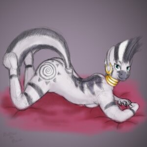 Rating: Questionable Score: 0 Tags: 1:1 2013 anthro anthrofied breasts butt e621 ear_piercing equid equine female friendship_is_magic hasbro hooves jewelry mammal mattythemouse my_little_pony nude piercing side_boob simple_background sketch solo stripes tail zebra zecora_(mlp) User: bunchy7s
