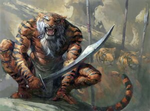 Rating: Safe Score: 0 Tags: 3_toes abs anthro arm_support barefoot biceps bottomwear carl_critchlow catfolk chest_tuft clothed clothing crouching detailed_background digitigrade e621 fangs feet felid feral fur group hasbro holding_melee_weapon holding_object holding_sword holding_weapon jedit_ojanen leonin loincloth magic:_the_gathering male mammal melee_weapon multicolored_body multicolored_fur muscular nature official_art orange_body orange_fur outside pantherine plant polearm rock sharp_teeth solo_focus spear sword teeth tiger toes topless tree tuft weapon whiskers white_body white_fur wizards_of_the_coast yellow_eyes User: bunchy7s