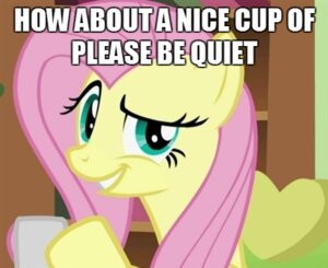 Rating: Safe Score: 0 Tags: 2014 bookshelf container cup e621 english_text equid equine eyelashes female feral fluttershy_(mlp) friendship_is_magic fur furniture green_eyes hair half-closed_eyes hasbro holding_container holding_cup holding_object hooves horse image_macro impact_(font) inside long_hair looking_at_viewer low_res mammal meme my_little_pony narrowed_eyes pink_hair pony reaction_image smile snout solo teeth text unknown_artist yellow_body yellow_fur User: bunchy7s