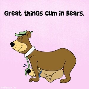 Rating: Explicit Score: 0 Tags: anthro anthro_on_anthro bear boo-boo_bear brainsister duo e621 english_text genitals hanna-barbera humor intraspecies male male/male mammal penis pun sex text toony visual_pun yogi_bear yogi_bear_(character) User: bunchy7s