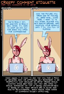 Rating: Safe Score: 0 Tags: anthro biped breasts cleavage clothed clothing comic comment commentary comparison computer dialogue e621 ear_piercing electronics english_text fabinella female food fruit hair how-to lady_snakebite lagomorph laptop leporid mammal pear piercing plant profanity rabbit red_eyes red_hair shirt sitting solo tank_top text topwear User: bunchy7s