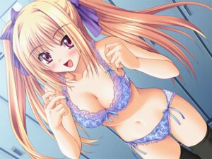 Rating: Questionable Score: 0 Tags: black_legwear black_thighhighs blonde_hair blue_bra blue_panties blush bra female frilled_bra frilled_panties frills game_cg hyperdimension_neptunia lingerie long_hair panties rule34 shinkyoku_soukai_polyphonica side-tie_panties solo thighhighs tied_hair twintails underwear yugiri_perserte User: bunchy7s