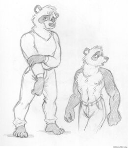 Rating: Safe Score: 0 Tags: 5_fingers 5_toes abs anthro barefoot bear belt biped bottomwear cheek_tuft chest_tuft chris_mckinley clothed clothing e621 eyebrows facial_tuft feet fingers fully_clothed fur giant_panda holding_arm humanoid_feet looking_at_viewer looking_away male mammal monochrome navel neck_tuft open_mouth pants plantigrade shirt sketch solo standing toes topless topwear tuft User: bunchy7s