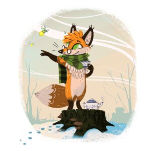 Rating: Safe Score: 0 Tags: 1:1 ambient_arthropod ambient_firefly ambient_insect anthro arthropod biped canid canine cold container cup e621 ear_tuft eyewear fox fox_&_brownsugar fur glasses green_eyes hi_res male mammal outside scarf snow solo standing tea_cup teapot tree_stump tuft whiskers wind winter User: bunchy7s