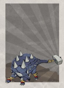 Rating: Safe Score: 0 Tags: ambiguous_gender ankylosaurian ankylosaurid ankylosaurus ankylothorus border cosplay d.r3sto dinosaur e621 feral frill_(anatomy) hammer marvel membrane_(anatomy) membranous_frill open_mouth ornithischian parody prehistoric_species reptile scalie simple_background solo spikes spikes_(anatomy) tail thor thyreophoran tools warrior wings wraps User: bunchy7s