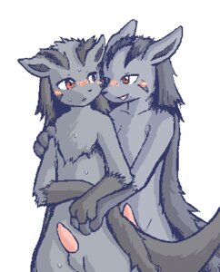 Rating: Explicit Score: 0 Tags: anthro anthro_on_anthro anthrofied balls bare_shoulders biped black_body black_fur black_hair black_nose black_tail blush bodily_fluids canid canine chest_tuft dark_nose dark_pupils duo e621 erection eye_contact facial_markings fur generation_3_pokemon genitals gloves_(marking) grey_balls grey_body grey_ears grey_face grey_fur hair head_markings iris looking_at_another low_res male male/male mammal markings mightyena mikaduki_karasu monotone_face monotone_genitals monotone_hair monotone_penis multicolored_body multicolored_fur nintendo penis pink_penis pokemon pokemon_(species) pokemorph pupils red_eyes simple_background standing sweat tail tapering_penis tuft two_tone_body two_tone_fur white_background User: bunchy7s
