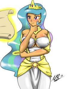 Rating: Safe Score: 0 Tags: 3:4 alternate_species big_breasts breasts cleavage clothed clothing e621 female friendship_is_magic hasbro hi_res huge_breasts human humanized mammal my_little_pony not_furry princess_celestia_(mlp) solo true-artist-mas User: bunchy7s
