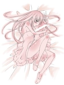 Rating: Explicit Score: 0 Tags: balls blush fetal_position futanari hair hug huge_cock intersex long_hair lying monochrome negligee penis petite precum rule34 testicles User: bunchy7s