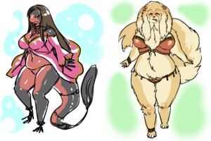 Rating: Safe Score: 0 Tags: 3:2 amphibian anthro bikini bracelet breasts brown_hair canid canine canis chow_chow clothed clothing domestic_dog duo e621 female fluffy giant_salamander hair jewelry jyoka long_hair mammal non-mammal_breasts salamander skimpy slightly_chubby spitz swimwear tail tight_clothing tongue tongue_out two-piece_swimsuit wide_hips User: bunchy7s