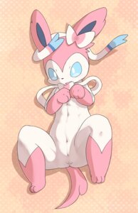 Rating: Explicit Score: 0 Tags: 3_toes accessory black_nose blue_eyes bow_ribbon butt canid canine e621 eeveelution feet female feral fur generation_6_pokemon genitals glistening hair_accessory hair_bow hair_ribbon looking_at_viewer mammal mantax75 navel nintendo nude open_mouth orange_background pink_body pink_fur pokemon pokemon_(species) presenting presenting_vulva ribbons shadow simple_background solo spread_legs spreading sylveon toes tongue vulva white_body white_fur User: bunchy7s