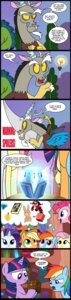 Rating: Safe Score: 0 Tags: 2013 absurd_res antlers apple applejack_(mlp) armor blonde_hair blue_body blue_eyes blue_feathers book bookshelf box breaking_the_fourth_wall chimera clothing comic container cowboy_hat cutie_mark daring_do_(mlp) dialogue diamond_(gem) discord_(mlp) draconequus e621 earth_pony english_text equid equine fangs feathered_wings feathers female fluttershy_(mlp) food friendship_is_magic fruit fur furniture gem glowing gold_(metal) green_eyes group hair hasbro hat headgear headwear hellraiser helmet hi_res horn horse key lagomorph lament_configuration leporid library light_bulb long_image madmax male mammal membrane_(anatomy) membranous_wings multicolored_hair my_little_pony mythological_creature mythological_equine mythology night outside pink_hair pinkie_pie_(mlp) pith_helmet plant pony purple_body purple_eyes purple_feathers purple_fur purple_hair rabbit rainbow_hair rarity_(mlp) red_eyes tall_image teeth text twilight_sparkle_(mlp) two_tone_hair unicorn winged_unicorn wings User: bunchy7s