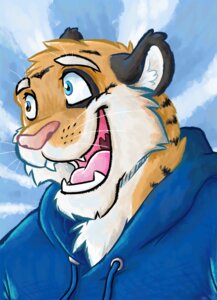 Rating: Safe Score: 0 Tags: anthro black_body black_fur blue_eyes clothing cloud e621 felid fur happy hoodie male mammal open_mouth orange_body orange_fur outside pantherine sky skyscape smile sofakinggood solo striped_body striped_fur stripes teeth tiger tongue topwear User: bunchy7s Rating: Safe Score: 0 Tags: anthro black_body black_fur blue_eyes clothing cloud e621 felid fur happy hoodie male mammal open_mouth orange_body orange_fur outside pantherine sky skyscape smile sofakinggood solo striped_body striped_fur stripes teeth tiger tongue topwear User: bunchy7s