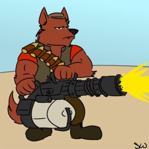 Rating: Safe Score: 0 Tags: 1:1 2007 angry anthro canid canine canis clothed clothing colored e621 fangs gatling_gun gun hat headgear headwear heavy_(team_fortress_2) machine_gun male mammal minigun outside ranged_weapon schizowolf sky solo tail team_fortress_2 teeth valve valve_corporation weapon wolf User: bunchy7s