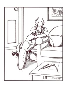 Rating: Explicit Score: 0 Tags: 1990s 1998 1boy 20th_century anthro associated_student_bodies balls caught_on_camera cervine deer furry hooves male male_only nude rule34 sofa solo vincent_donneman User: bunchy7s