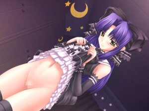 Rating: Explicit Score: 0 Tags: blush bottomless censored dutch_angle female game_cg inugami_poemu jpeg_artifacts navel nee_chanto_shiyou_yo nee_chanto_shiyou_yo_2 no_panties purple_hair pussy ribbon rule34 skirt skirt_lift solo thighhighs yellow_eyes User: bunchy7s