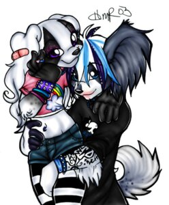 Rating: Safe Score: 0 Tags: 2003 alternative_fashion anthro blue_eyes bottomwear bracelet canid canine canis clothing domestic_dog duo e621 female glamfur jewelry low_res male mammal pupcake purple_eyes rainbow shirt shorts simple_background tail topwear white_background zeriara User: bunchy7s Rating: Safe Score: 0 Tags: 2003 alternative_fashion anthro blue_eyes bottomwear bracelet canid canine canis clothing domestic_dog duo e621 female glamfur jewelry low_res male mammal pupcake purple_eyes rainbow shirt shorts simple_background tail topwear white_background zeriara User: bunchy7s