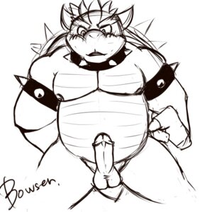 Rating: Explicit Score: 0 Tags: anthro balls bowser claws erect_penis erection front_view iceman1984 koopa male male_only mario_(series) monochrome nintendo nipples penis rule34 scalie solo standing tagme User: bunchy7s