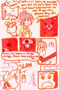Rating: Questionable Score: 0 Tags: anthro bear bittersweet_candy_bowl canid canine canis child domestic_cat domestic_dog door e621 english_text felid feline felis female group hi_res imminent_rape imminent_sex justin_(bcb) kidnapping male mammal meme molly_(bcb) monochrome pedobear red_and_white skylinefaux_(artist) text third-party_edit young young_anthro User: bunchy7s