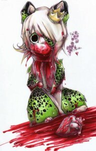 Rating: Questionable Score: 0 Tags: ambiguous_gender anthro blood bodily_fluids creepy cricetid crown dr-felici dutch_angle e621 eye_patch eyewear feral german_text glamfur gore hair hair_over_eye hamster headgear heart_(organ) heart_symbol hi_res infatuation mammal marker_(artwork) offering_to_viewer one_eye_obstructed organs rodent solo text traditional_media_(artwork) translated User: bunchy7s