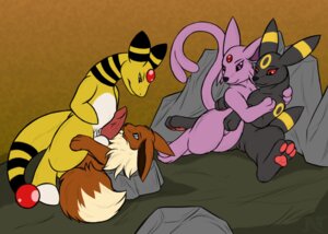 Rating: Explicit Score: 0 Tags: ambiguous_gender ampharos anthro balls canid canine digitigrade dipstick_tail e621 eevee eeveelution erection espeon eye_contact feet female female/female feral generation_1_pokemon generation_2_pokemon genitals group hindpaw hug incest_(lore) looking_at_another male male/ambiguous mammal markings namarx7 nintendo nude pawpads paws penis pokemon pokemon_(species) quadruped red_eyes size_difference soles spread_legs spreading tail tail_markings toes umbreon vulva yellow_body yellow_skin User: bunchy7s