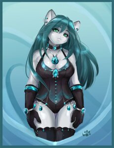Rating: Questionable Score: 0 Tags: anthro biped blue_hair breasts chinchilla chinchillid cleavage clothed clothing collar e621 ear_piercing felid female fur gem gloves green_eyes hair handwear jewelry looking_at_viewer mammal piercing pose rodent solo standing thumbclawz white_body white_fur User: bunchy7s