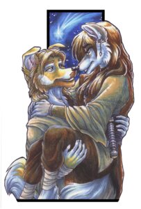 Rating: Safe Score: 0 Tags: 2011 anthro bookmark_design canid canine canis clothing cockiestspaniel domestic_dog duo e621 female hug lightsaber male mammal melee_weapon obi-wan_kenobi robe simple_background smile star_wars tail weapon white_background wielder_(character) User: bunchy7s