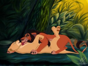 Rating: Questionable Score: 0 Tags: 2013 4:3 blush detailed_background digitigrade disney dksk30 duo e621 eyes_closed felid female feral feral_on_feral fur grass green_eyes hair hi_res lion lying male male/female mammal nala_(the_lion_king) nature on_back open_mouth outside pantherine plant quadruped scar scar_(the_lion_king) smile tail tail_tuft the_lion_king tongue tongue_out tuft User: bunchy7s