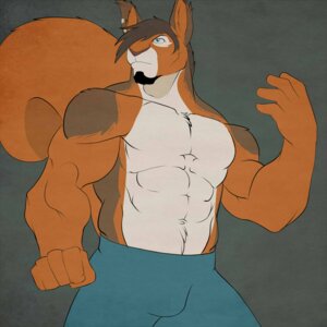 Rating: Safe Score: 0 Tags: 1:1 abs anthro biceps bottomwear clothed clothing dazen_cobalt e621 flexing hi_res male mammal muscular muscular_anthro muscular_male pants pecs rodent sciurid solo tail topless tree_squirrel User: bunchy7s