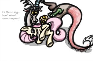 Rating: Questionable Score: 0 Tags: chimera discord_(mlp) draconequus duo e621 english_text equid equine female fluttershy_(mlp) friendship_is_magic hasbro horse male mammal my_little_pony pony tail tail_tuft text tuft unknown_artist User: bunchy7s