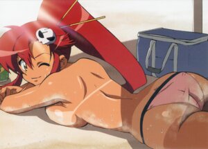 Rating: Questionable Score: 0 Tags: ass bikini breast_press breasts female no_bra on_stomach ponytail red_hair rule34 sideboob swimsuit tan tanline tengen_toppa_gurren_lagann tied_hair topless wink yoko_littner User: bunchy7s