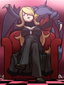 Rating: Safe Score: 0 Tags: 3:4 ambiguous_gender black_sclera boots chair clothed clothing crossed_legs cynthia's_garchomp cynthia_(pokemon) duo e621 exposure_variation female footwear front_view furniture garchomp generation_4_pokemon habatakuhituji high_heeled_boots high_heels human low-angle_view mammal nintendo pokemon pokemon_(species) pokemon_champion shoes yellow_eyes User: bunchy7s