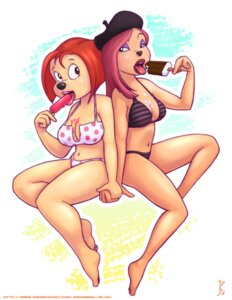 Rating: Questionable Score: 0 Tags: 2012 anthro barefoot beret_girl big_breasts bikini breasts canid canine canis cleavage clothed clothing debbie_dune dessert disney domestic_dog dripping duo e621 feet female female/female food food_fetish goof_troop hair half-closed_eyes hand_holding ice_cream joe_randel mammal narrowed_eyes navel open_mouth orange_hair red_hair skimpy suggestive suggestive_food swimwear toes tongue tongue_out two-piece_swimsuit watermark User: bunchy7s