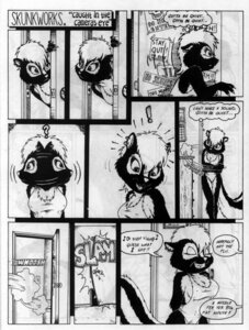 Rating: Safe Score: 0 Tags: 1996 anthro background_shot base_three_layout black_and_white clothed clothing comic content_repetition dialogue e621 english_text female horizontal_staggering humor inner_monologue james_m_hardiman mammal mephitid monochrome motion_trail nine_frame_image offscreen_character onomatopoeia onyx_(jmh) repeated_internal_monologue repeated_text skimpy skunk solo sound_effects speech_bubble staggering_(layout) tail text thinking thought_bubble User: bunchy7s