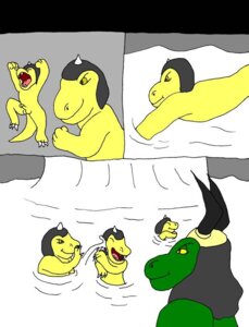 Rating: Explicit Score: 0 Tags: anthro base_two_layout blockage_(layout) comic compression_artifacts digital_media_(artwork) dinosaur e621 general_scales genitals grandfathered_content group horizontal_blockage lust_penis male male/male microsoft_paint_(artwork) multiple_scenes nintendo penis prehistoric_species raver_roo reptile scalie sharpclaw_(star_fox) star_fox tail three_frame_image two_row_layout User: bunchy7s