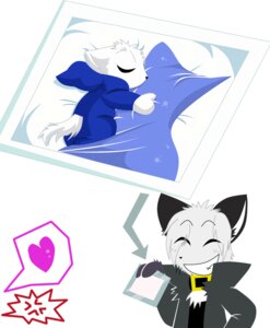 Rating: Safe Score: 0 Tags: anthro augustus_(bcb) bittersweet_candy_bowl black_body black_fur clothed clothing daww domestic_cat duo e621 felid feline felis fur grin heart_symbol jealous knux_the_killer male mammal neonate photo siamese_cat simple_background smile tail toony white_background white_body white_fur young young_anthro User: bunchy7s