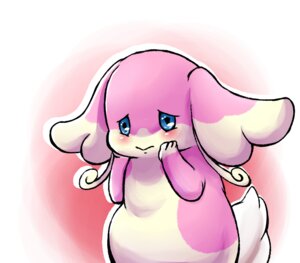 Rating: Safe Score: 0 Tags: ambiguous_gender audino big_ears blue_eyes blush e621 generation_5_pokemon looking_away nintendo pokemon pokemon_(species) powapowa222 sad simple_background solo white_background User: bunchy7s