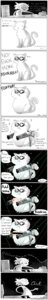 Rating: Questionable Score: 0 Tags: absurd_res ambiguous_gender breasts clothing comic dingodoodles domestic_cat e621 english_text felid feline felis female gun hi_res human long_image mammal monochrome nipples ranged_weapon tall_image text weapon User: bunchy7s