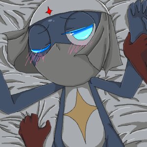 Rating: Questionable Score: 0 Tags: 1:1 amphibian anthro bed_sheet bedding blue_body blue_eyes blush dororo_(sgt._frog) duo e621 giroro keronian looking_at_viewer lying male mask nellonello on_back sgt._frog star User: bunchy7s