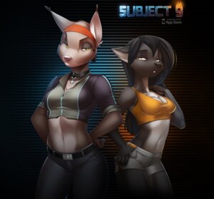 Rating: Safe Score: 0 Tags: abstract_background anthro apple_inc. belt belt_buckle black_background black_belt black_collar black_hair black_nose bottomwear breasts buckle canid canine cellphone claws cleavage clothed clothing collar collar_tag duo e621 electronics felid feline female hair half-closed_eyes inside ipad iphone ipod jess_(subject_9) long_hair looking_away lynx mammal midriff miles_df narrowed_eyes natural_breasts navel orange_clothing orange_shirt orange_tank_top orange_topwear pants phone pink_nose portable_music_player portrait rolled_up_sleeves shirt short_hair shorts simple_background smartphone standing subject_9 tablet_computer tank_top three-quarter_portrait tina_(subject_9) topwear white_bottomwear white_clothing white_shorts yellow_eyes User: bunchy7s