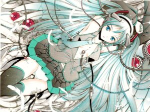 Rating: Explicit Score: 0 Tags: 1girl aqua_eyes aqua_hair armpits arms_up cable color detached_sleeves feathers female hatsune_miku headphones high_res highres long_hair lying moonsorrow navel necktie on_back open_clothes open_shirt panties rule34 shirt skirt solo thighhighs tied_hair traditional_media twintails underwear very_long_hair vocaloid white_panties white_skin User: bunchy7s