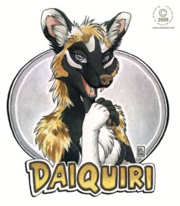 Rating: Safe Score: 0 Tags: 2009 african_wild_dog anthro canid canine character_badge_(artwork) daiquiri_(tani_da_real) e621 female gesture hand_gesture kacey mammal pose smile solo thumbs_up traditional_media_(artwork) User: bunchy7s