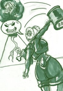 Rating: Questionable Score: 0 Tags: archer banhammer bighorn_sheep bovid breasts caprine damagefox duo e621 female green_and_white mammal monochrome multi_limb sheep side_boob traditional_media_(artwork) volcano User: bunchy7s
