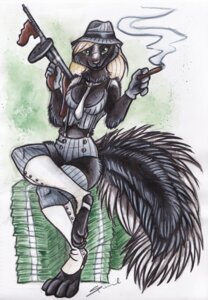 Rating: Safe Score: 0 Tags: 2011 accessory anthro biped blonde_hair breasts cigar cleavage clothed clothing e621 fedora female gangster green_eyes gun hair hat headgear headwear looking_at_viewer mammal mephitid money necktie pinstripes ranged_weapon shiverz sitting skimpy skunk smoking solo submachine_gun tail thompson_gun weapon User: bunchy7s Rating: Safe Score: 0 Tags: 2011 accessory anthro biped blonde_hair breasts cigar cleavage clothed clothing e621 fedora female gangster green_eyes gun hair hat headgear headwear looking_at_viewer mammal mephitid money necktie pinstripes ranged_weapon shiverz sitting skimpy skunk smoking solo submachine_gun tail thompson_gun weapon User: bunchy7s