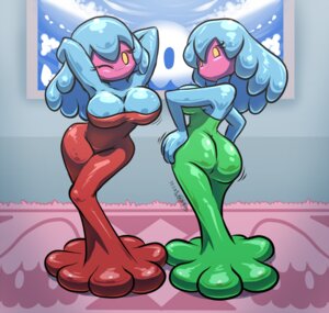 Rating: Questionable Score: 0 Tags: 2012 animal_humanoid aquatic aquatic_humanoid big_breasts blue_body breasts butt cleavage clothed clothing cnidarian cnidarian_humanoid conditional_dnp duo e621 female gigi_(mario) goo_creature goo_humanoid green_clothing hair humanoid jellyfish jellyfish_humanoid jellyfish_sisters looking_at_viewer mario_and_luigi_(series) mario_bros medusozoan medusozoan_humanoid merri_(mario) nintendo red_clothing seductive sibling_(lore) sister_(lore) sisters_(lore) superstar_saga teckworks yellow_eyes User: bunchy7s