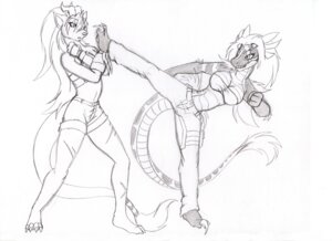 Rating: Safe Score: 0 Tags: 2012 anthro armor barefoot breasts claws clothing dinosaur domestic_cat dragon dromaeosaurid duo e621 feathered_dinosaur feathered_scalie feathers feet felid feline felis female fight gauntlets gloves handwear horn hybrid kick levi_totschlager mammal monochrome mythological_creature mythological_scalie mythology non-mammal_breasts prehistoric_species reptile saurischian scalie scar sketch tail theropod tierafoxglove vanga velociraptor violence User: bunchy7s